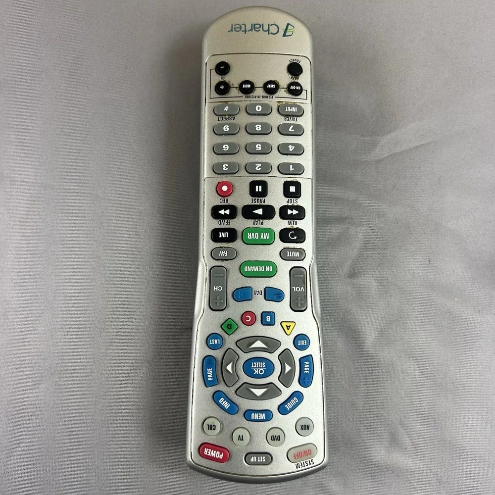 Charter Cable Box Remote Control C131207 for HDTV DVR On Demand